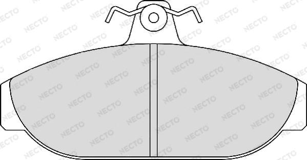 Necto FD6135A - Комплект спирачно феродо, дискови спирачки vvparts.bg