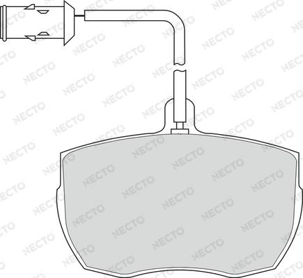 Necto FD6130V - Комплект спирачно феродо, дискови спирачки vvparts.bg