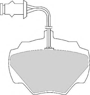 FTE 9005105 - Комплект спирачно феродо, дискови спирачки vvparts.bg