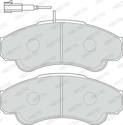 Necto FD6896V - Комплект спирачно феродо, дискови спирачки vvparts.bg