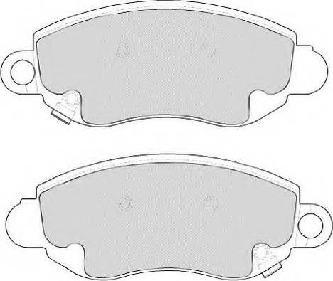 Necto FD6848N - Комплект спирачно феродо, дискови спирачки vvparts.bg