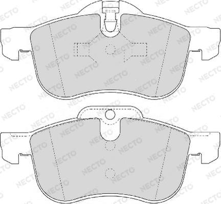 Necto FD6854A - Комплект спирачно феродо, дискови спирачки vvparts.bg