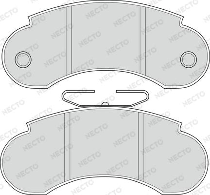 Necto FD685V - Комплект спирачно феродо, дискови спирачки vvparts.bg