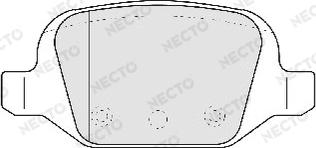 Necto FD6810A - Комплект спирачно феродо, дискови спирачки vvparts.bg