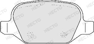 Necto FD6811A - Комплект спирачно феродо, дискови спирачки vvparts.bg