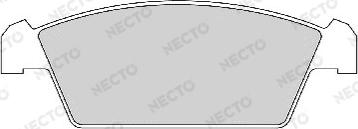Necto FD6835A - Комплект спирачно феродо, дискови спирачки vvparts.bg