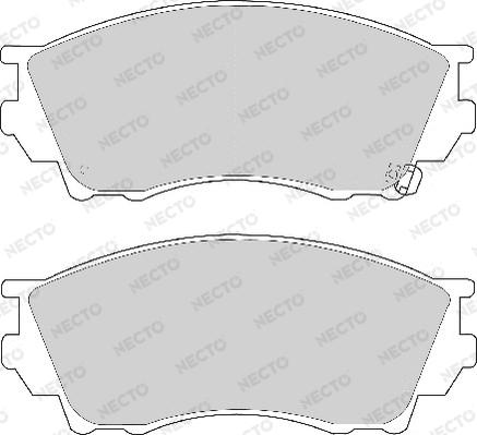 Necto FD6829A - Комплект спирачно феродо, дискови спирачки vvparts.bg