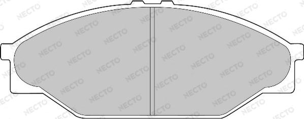 Necto FD6823A - Комплект спирачно феродо, дискови спирачки vvparts.bg