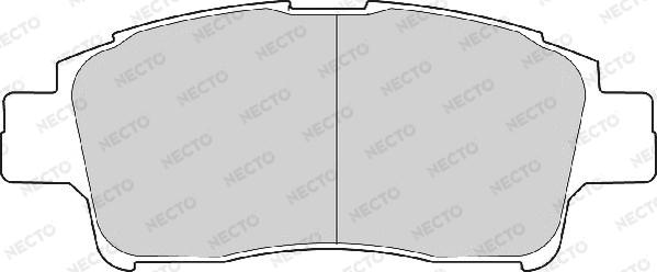 Necto FD6870A - Комплект спирачно феродо, дискови спирачки vvparts.bg