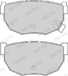 Necto FD6349A - Комплект спирачно феродо, дискови спирачки vvparts.bg