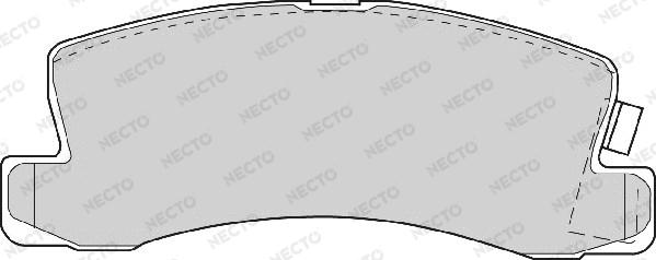 Necto FD6345A - Комплект спирачно феродо, дискови спирачки vvparts.bg