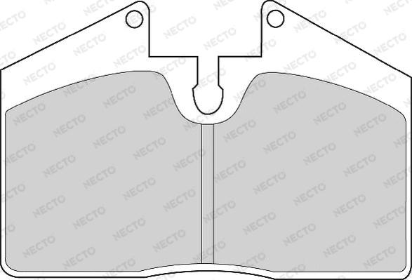 Necto FD6341A - Комплект спирачно феродо, дискови спирачки vvparts.bg