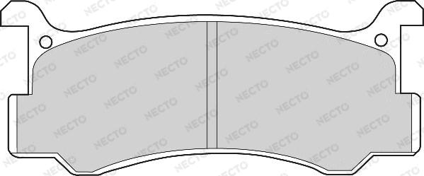 Necto FD6347A - Комплект спирачно феродо, дискови спирачки vvparts.bg