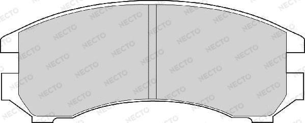 Necto FD6356A - Комплект спирачно феродо, дискови спирачки vvparts.bg