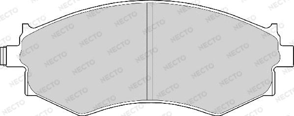 Necto FD6358A - Комплект спирачно феродо, дискови спирачки vvparts.bg