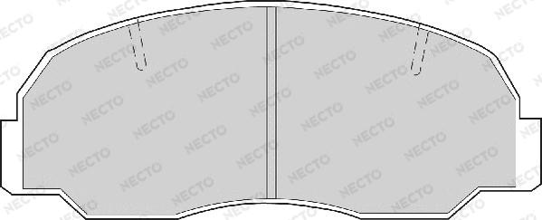 Necto FD6353A - Комплект спирачно феродо, дискови спирачки vvparts.bg