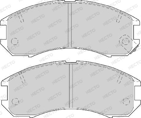 Necto FD6357A - Комплект спирачно феродо, дискови спирачки vvparts.bg