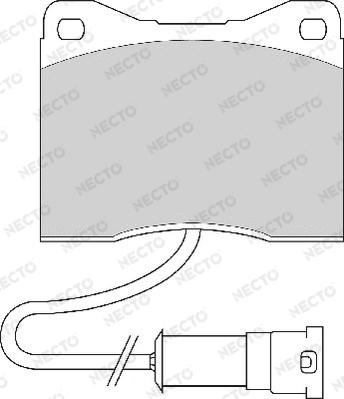 Necto FD6339A - Комплект спирачно феродо, дискови спирачки vvparts.bg