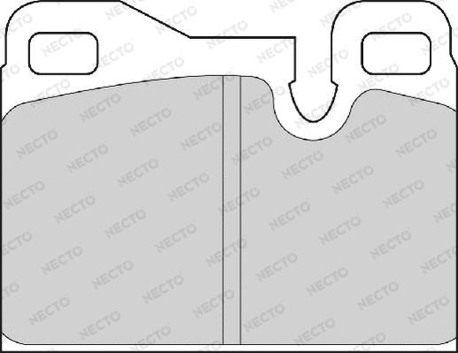 Necto FD6336A - Комплект спирачно феродо, дискови спирачки vvparts.bg