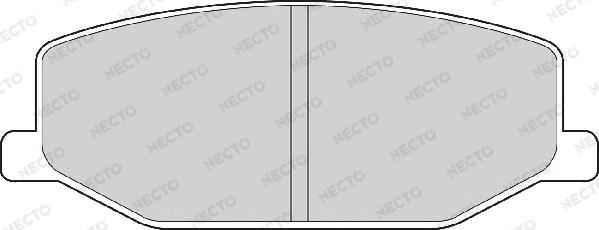 Necto FD6338A - Комплект спирачно феродо, дискови спирачки vvparts.bg