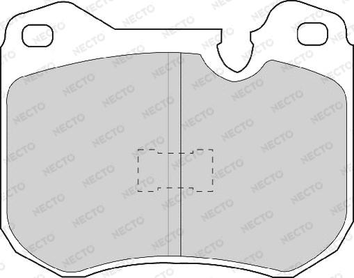 Necto FD6333A - Комплект спирачно феродо, дискови спирачки vvparts.bg