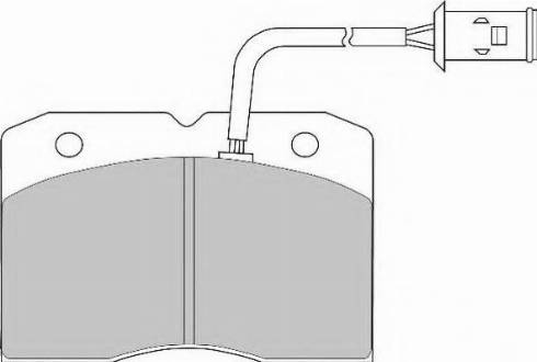 Necto FD6320N - Комплект спирачно феродо, дискови спирачки vvparts.bg