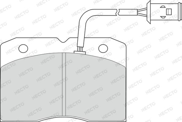 Necto FD6320V - Комплект спирачно феродо, дискови спирачки vvparts.bg