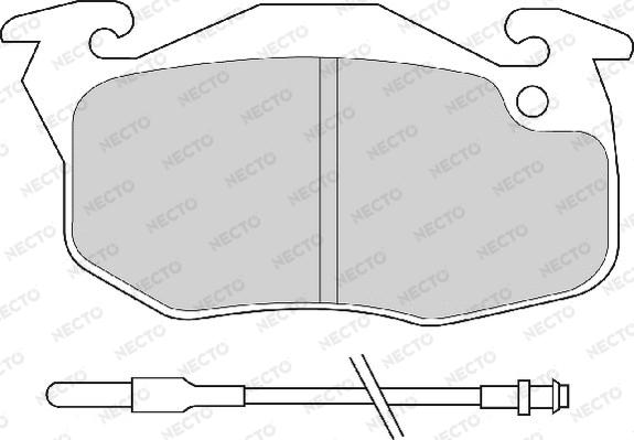 Necto FD6370A - Комплект спирачно феродо, дискови спирачки vvparts.bg