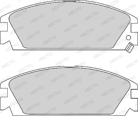 Necto FD6290A - Комплект спирачно феродо, дискови спирачки vvparts.bg