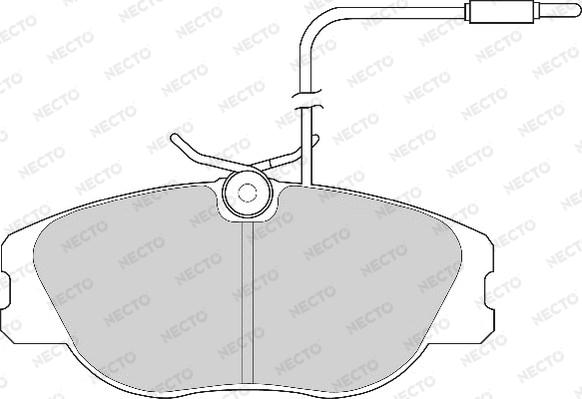 Necto FD6248A - Комплект спирачно феродо, дискови спирачки vvparts.bg