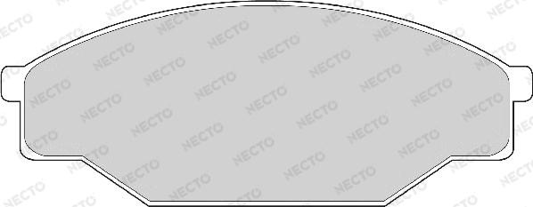 Necto FD6264A - Комплект спирачно феродо, дискови спирачки vvparts.bg