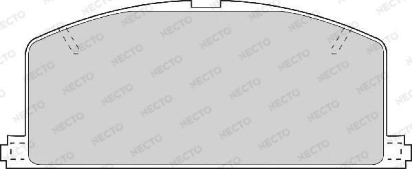 Necto FD6200A - Комплект спирачно феродо, дискови спирачки vvparts.bg