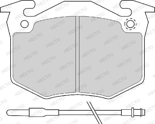 Necto FD620A - Комплект спирачно феродо, дискови спирачки vvparts.bg