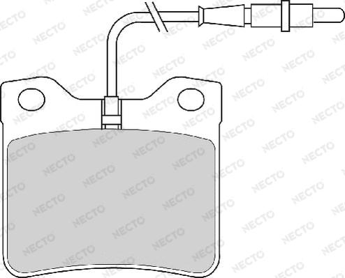 Necto FD6210A - Комплект спирачно феродо, дискови спирачки vvparts.bg