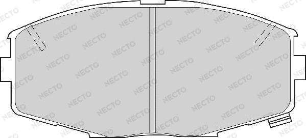 Necto FD6289A - Комплект спирачно феродо, дискови спирачки vvparts.bg