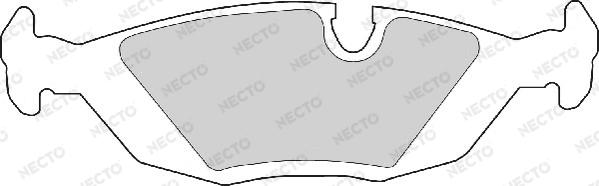 Necto FD6284A - Комплект спирачно феродо, дискови спирачки vvparts.bg