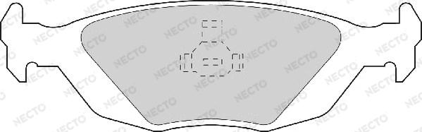 Necto FD6285A - Комплект спирачно феродо, дискови спирачки vvparts.bg