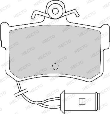 Necto FD6288A - Комплект спирачно феродо, дискови спирачки vvparts.bg