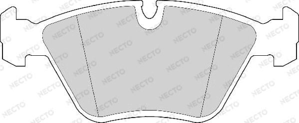 Necto FD6279A - Комплект спирачно феродо, дискови спирачки vvparts.bg