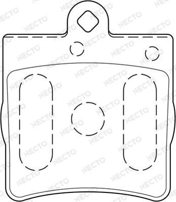 Necto FD6795A - Комплект спирачно феродо, дискови спирачки vvparts.bg