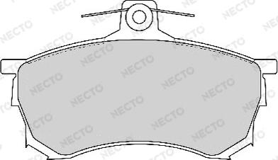 Necto FD6798A - Комплект спирачно феродо, дискови спирачки vvparts.bg