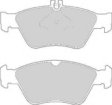 BOSCH 494184 - Комплект спирачно феродо, дискови спирачки vvparts.bg