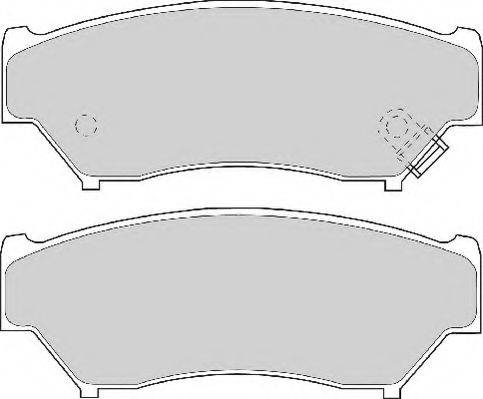 Necto FD6745N - Комплект спирачно феродо, дискови спирачки vvparts.bg