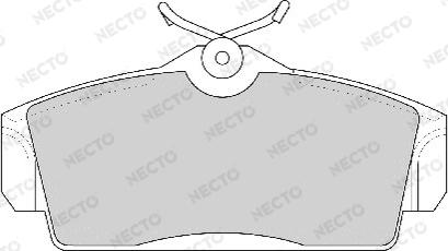 Necto FD6740A - Комплект спирачно феродо, дискови спирачки vvparts.bg