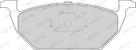 Necto FD6754A - Комплект спирачно феродо, дискови спирачки vvparts.bg
