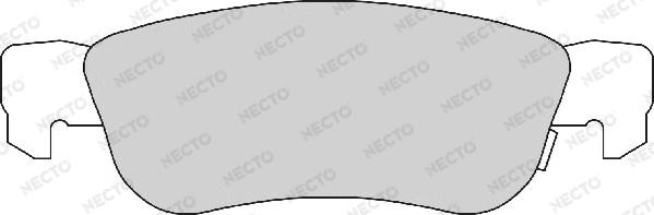 Necto FD6755A - Комплект спирачно феродо, дискови спирачки vvparts.bg