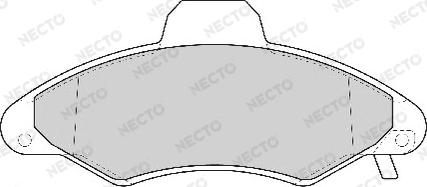 Necto FD6756A - Комплект спирачно феродо, дискови спирачки vvparts.bg