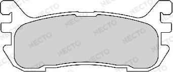 Necto FD6750A - Комплект спирачно феродо, дискови спирачки vvparts.bg