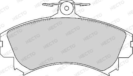 Necto FD6758A - Комплект спирачно феродо, дискови спирачки vvparts.bg
