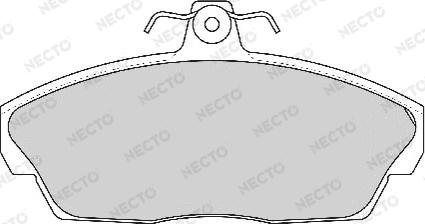 Necto FD6766A - Комплект спирачно феродо, дискови спирачки vvparts.bg